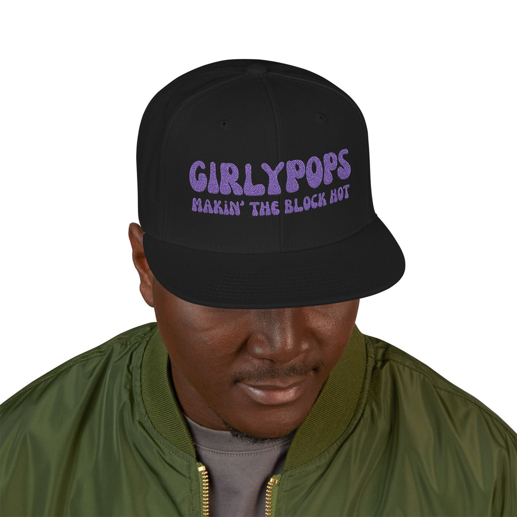 GirlyPops "Makin' the Block Hot" Embroidered Flat Bill