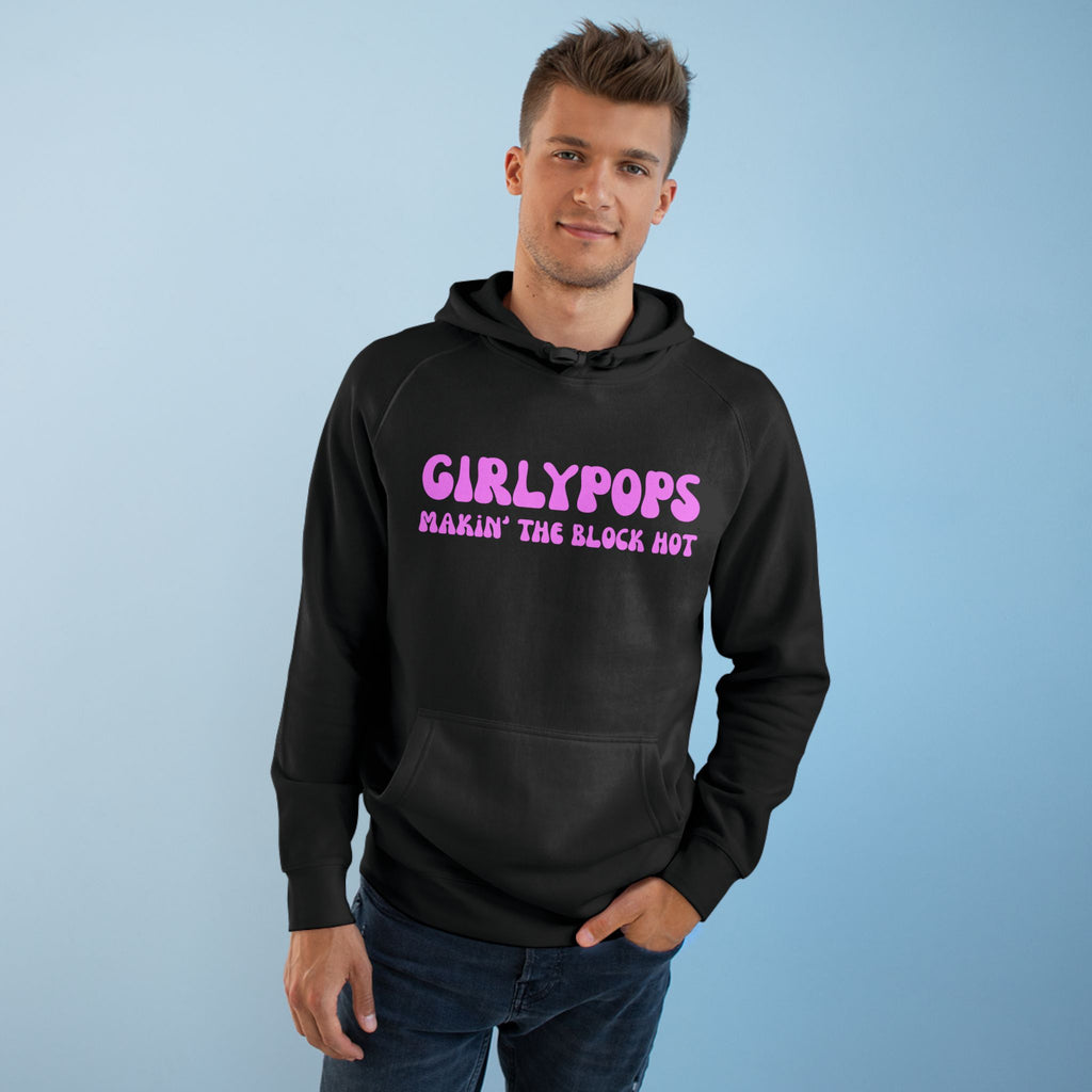Black Hoodie with Pink Girlypops "Makin' the Block Hot" Logo