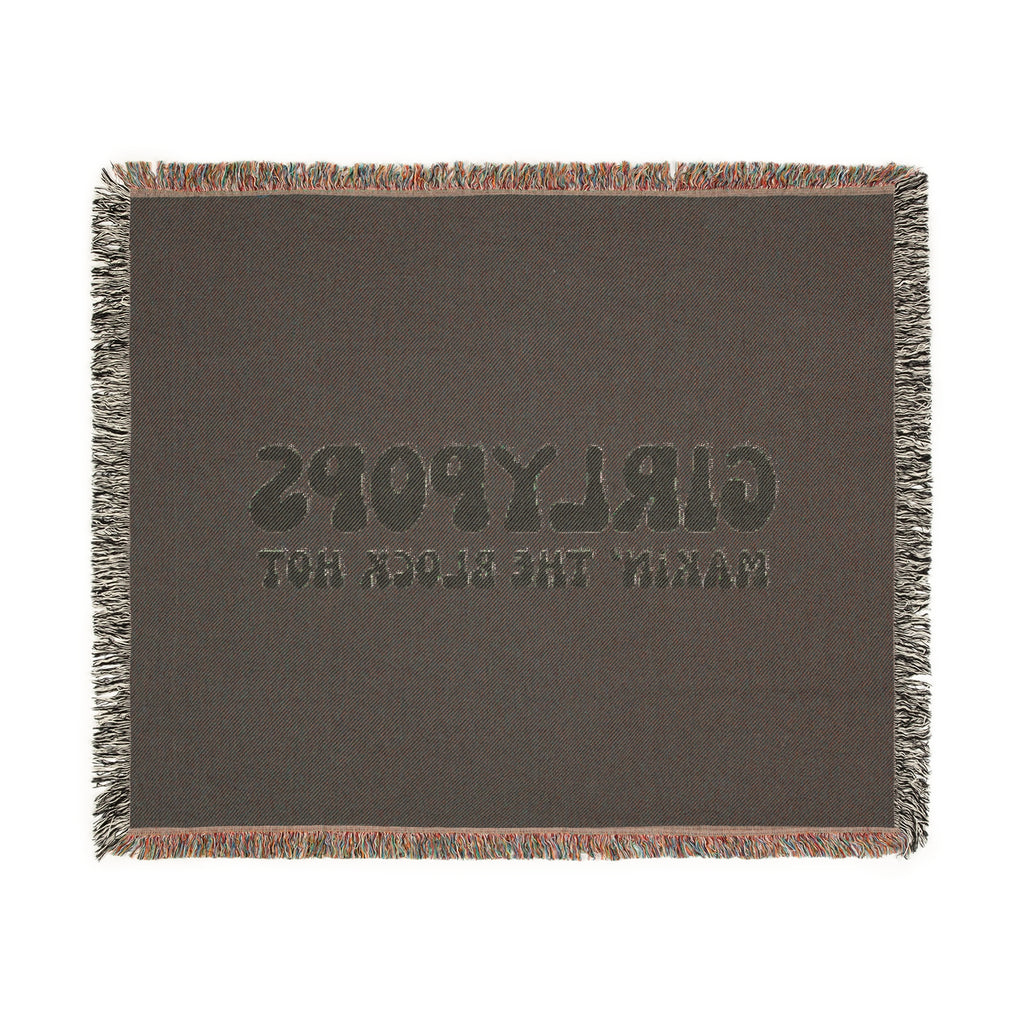 Girlypops "Makin' The Block Hot" Woven Throw Blanket