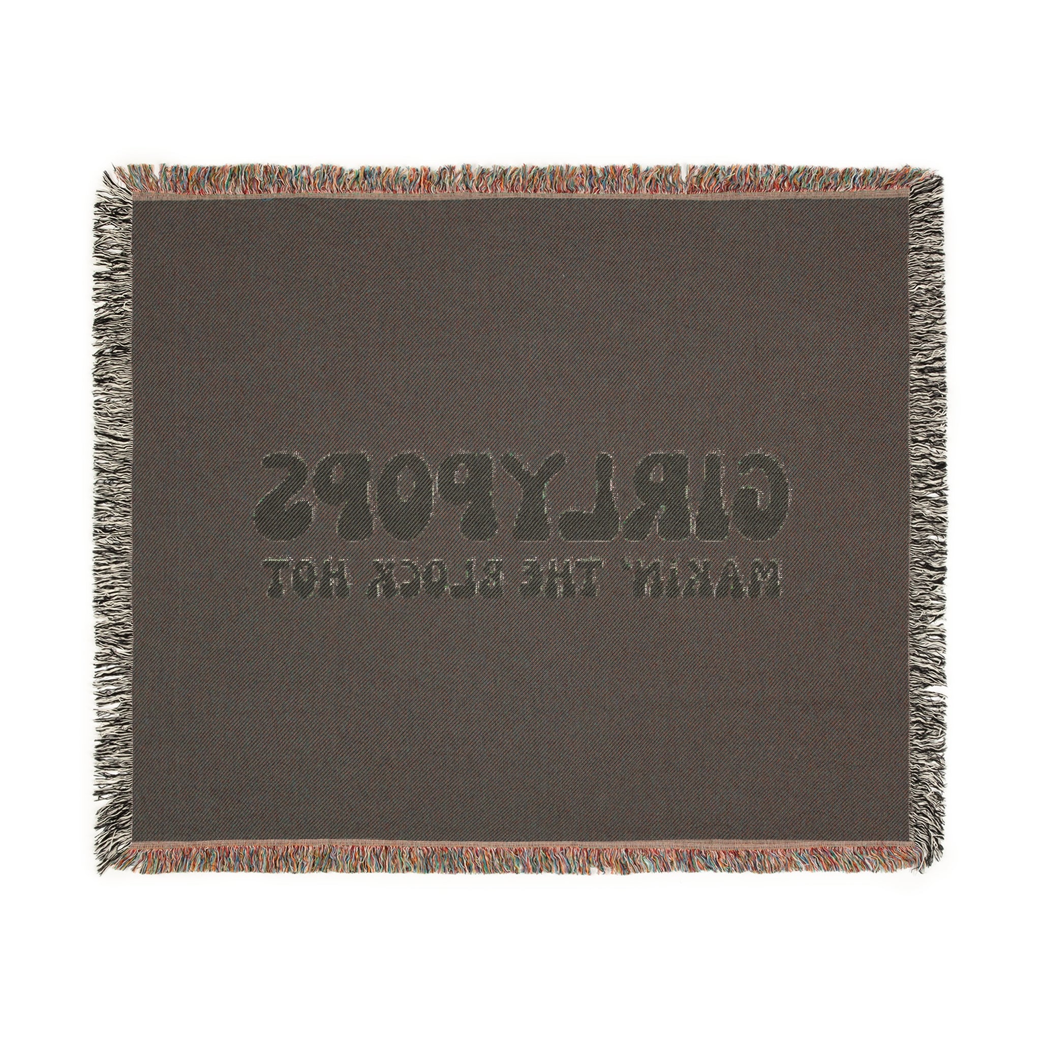 Girlypops "Makin' The Block Hot" Woven Throw Blanket