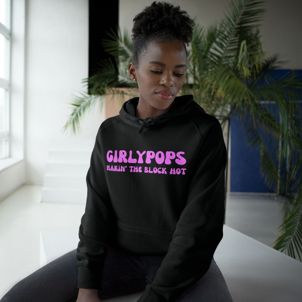 Black Hoodie with Pink Girlypops "Makin' the Block Hot" Logo